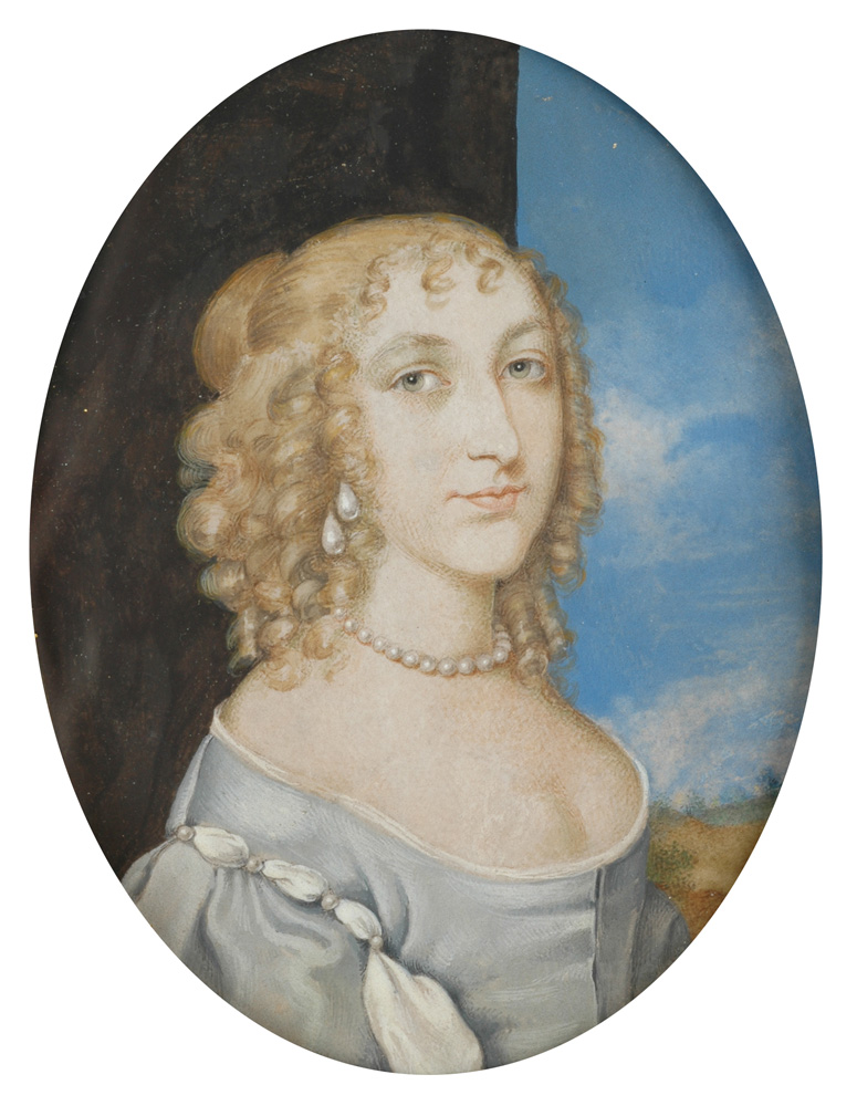 Miniature Portraits Of A Married Couple by John Hoskins (Circle Of)